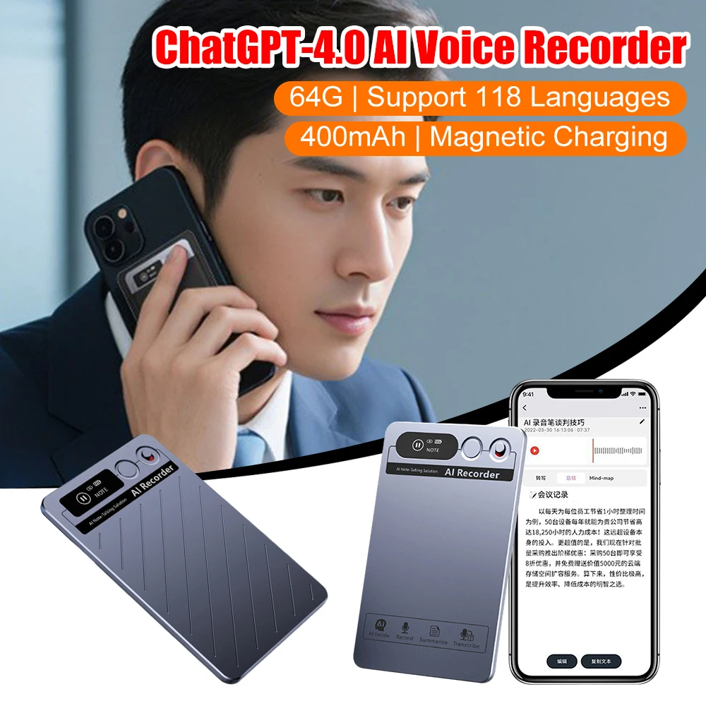 chatgpt-40-registratore-vocale-ai-64g-controllo-app-registratore-vocale-digitale-dispositivo-di-registrazione-audio-per-trascrizione-e-traduzione-in-tempo-reale