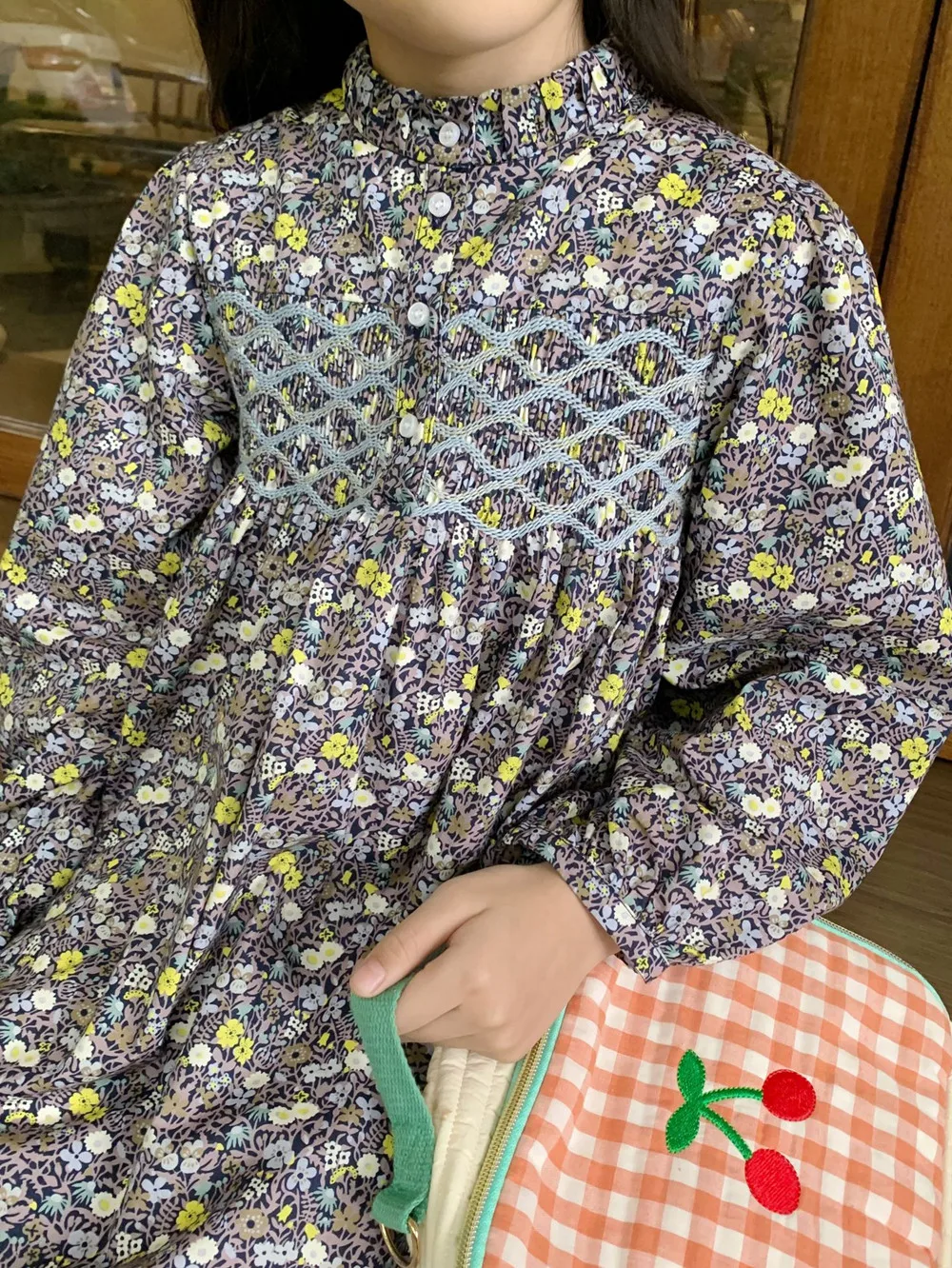 

Летние платья для девочек, детская одежда, хлопковые платья с ручной вышивкой, винтажные платья с принтом, платья с длинными рукавами.