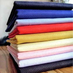 Top Quality white cross stitch embroidery canvas 11CT 11ST any size, 50cmx50cm, with lockstitching 6TH