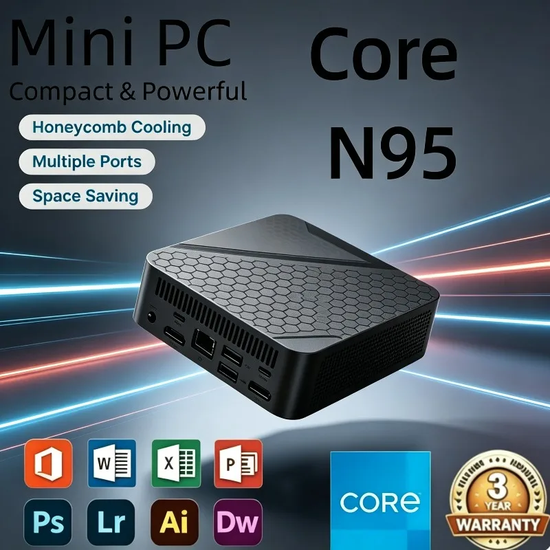 Core N95 1TB 2TB SSD WIFI 6 BT5.2 4K HD 16GB RAM Mini Gaming Office Study Pc New Mini PC Portable
