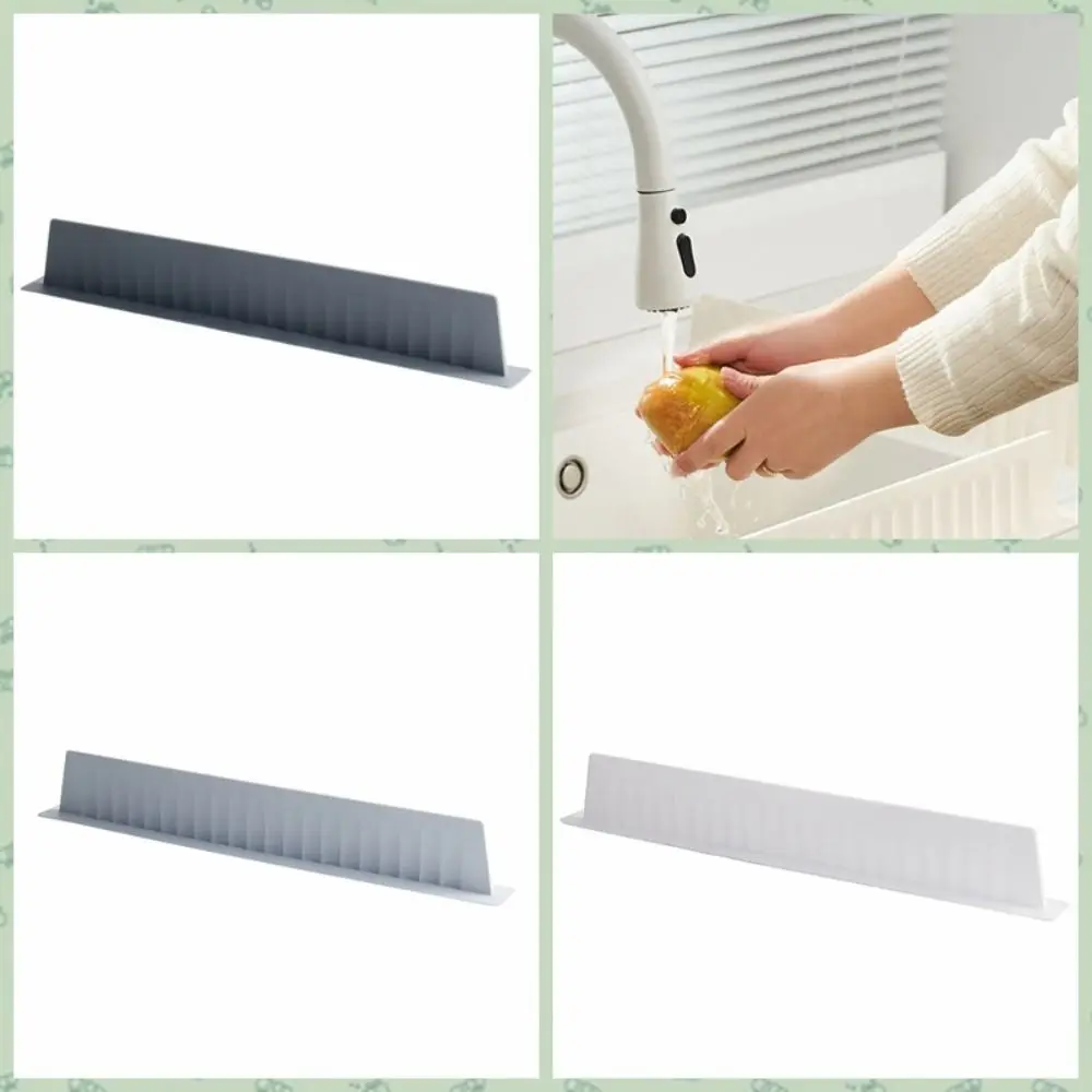

Guard Baffle Silicone Sink Splash Guard Splash-Proof with Suction Cup Sink Baffle Heightening Prevent Water Kitchen Sink
