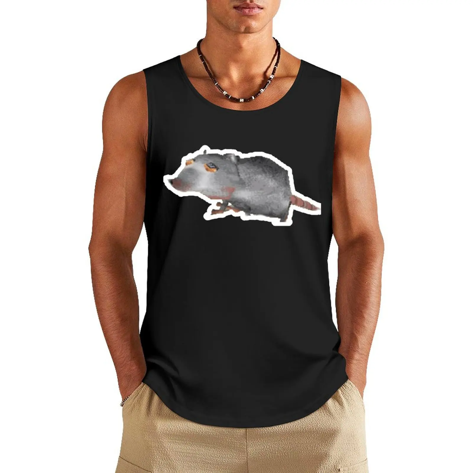 The Giant Rat from Rat Movie: Mystery of the Mayan Treasure Tank Top sleeveless shirts anime top bodybuilding t-shirt