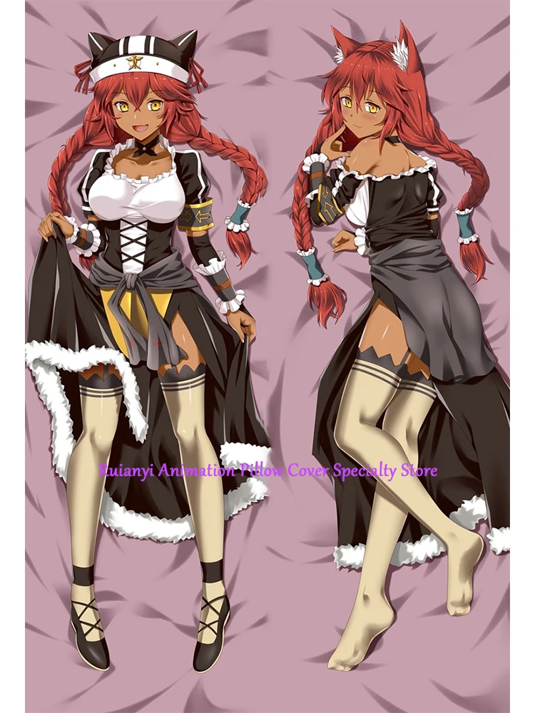 DAKIMAKURA-Juste de coussin double face Anime Lupusregina, taie d'oreiller imprimée grandeur nature, vêtements pour adultes