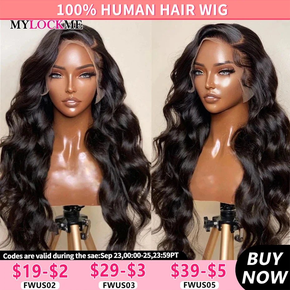 13x4 Lace Frontal Wig Brazilian Body Wave 13x6 Transparent HD Lace Front Human Hair Wigs Pre Plucked 4x4 Lace Closure For Women