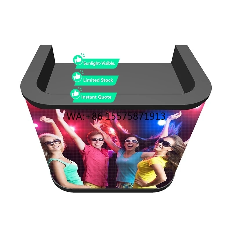 

Dj Station Фасад Настольная Подставка Стол Портативная Стенд Светодиодный Видео Настенный Дисплей Экран Dj Booth