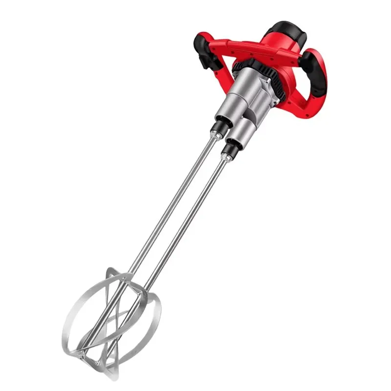 Putty Powder Machine Mortar Double-bar Paint Mixer Multi-gear High-power Handheld Cement Mixer