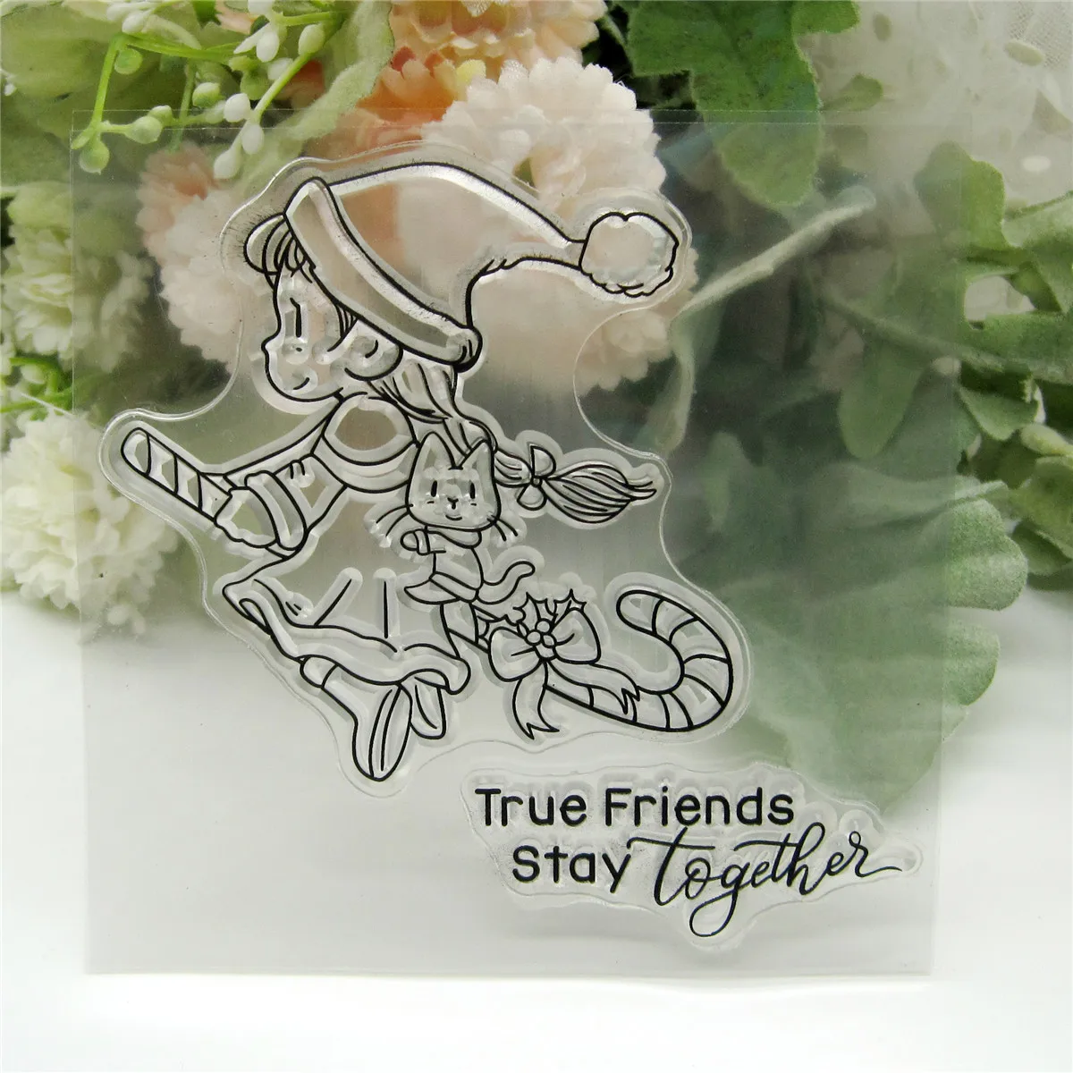 Customcleargirl-transparenter Silikon gummis tempel und Metall düse, DIY-Scrap booking, niedliches Muster-Fotoalbum