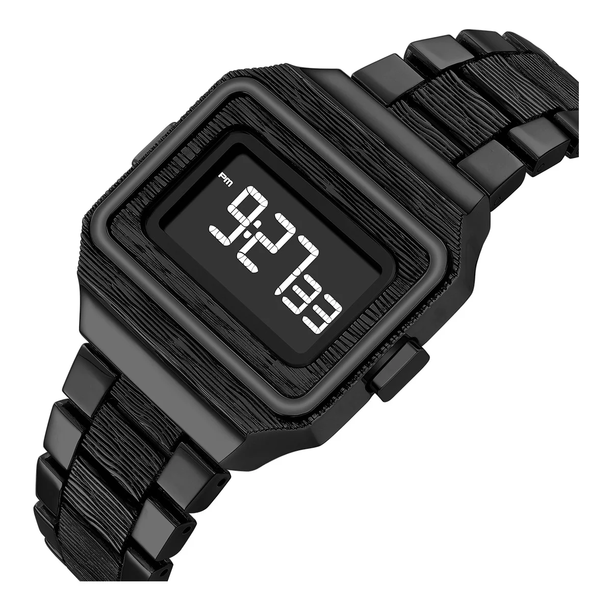 متعددة الوظائف LED ساعة رقمية LED الساعات الرقمية الذهب الشظية الفاخرة ساعة إلكترونية ساعة الأعمال relogios masculino