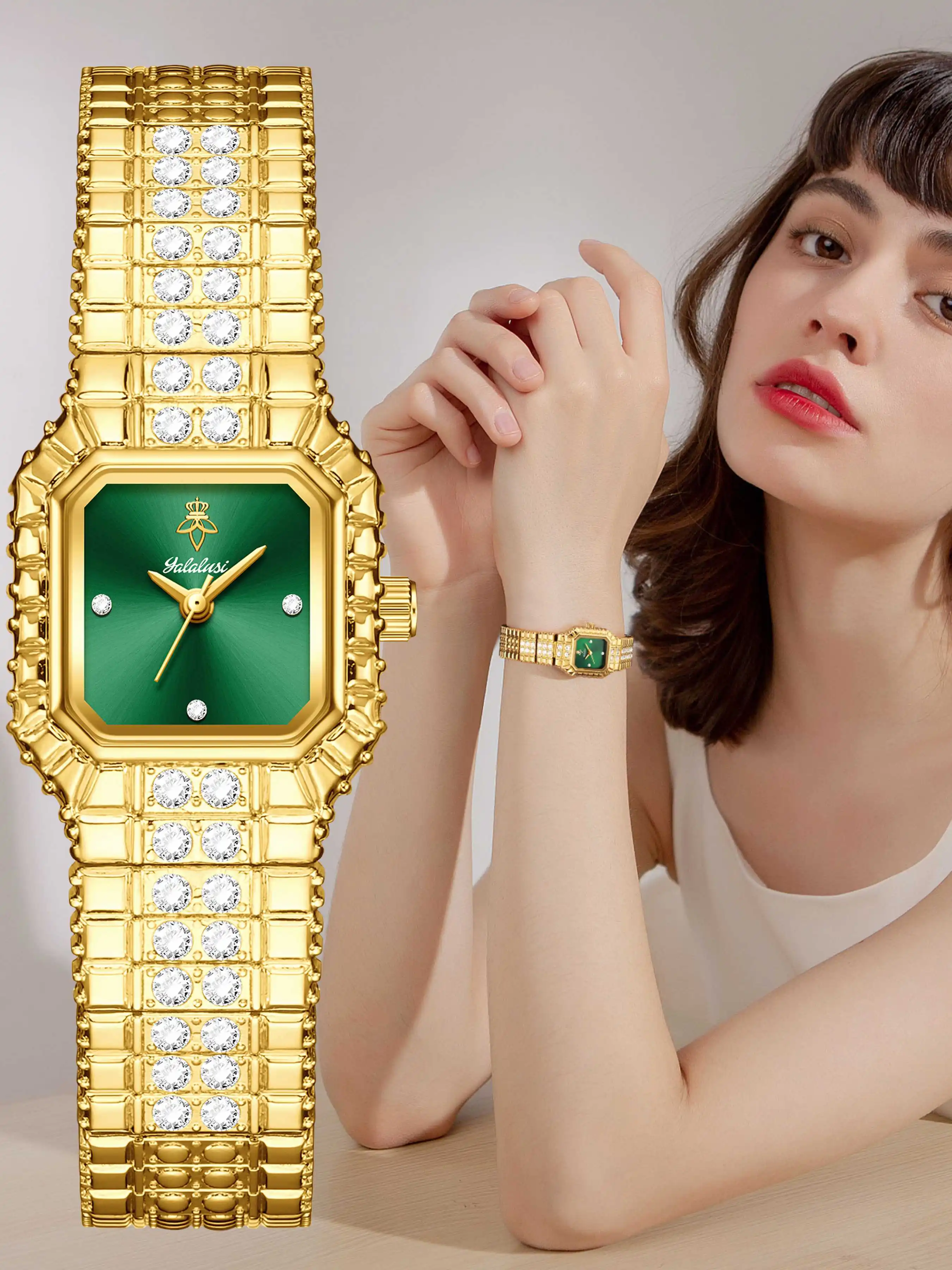

Fashionable Women's Watch Brands: Luxury Diamond-Set Bracelets and Watches as Gifts reloj mujer watch for ladies