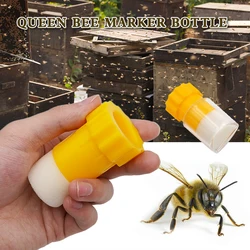 New Beekeeping Tools Queen Bee Marking Bottle Queen Bee Catcher Cage One Handed Marker Bottle Plunger Plush Beekeeper Tool 1Pc