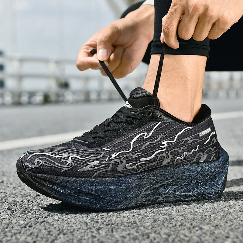 

Men's Running Shoes Jogging Trainer Couple Non-Slip Outdoor Mesh Race Sneakers Cushioning Breathable Luxury shoes Off-road Shoes