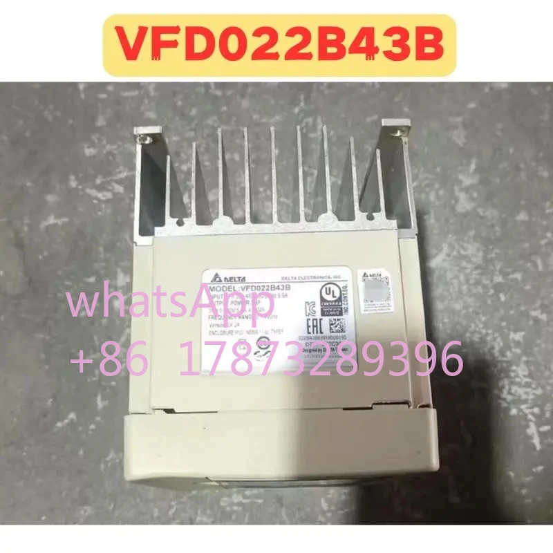 Used Frequency Converter VFD022B43B Normal Function Tested OK