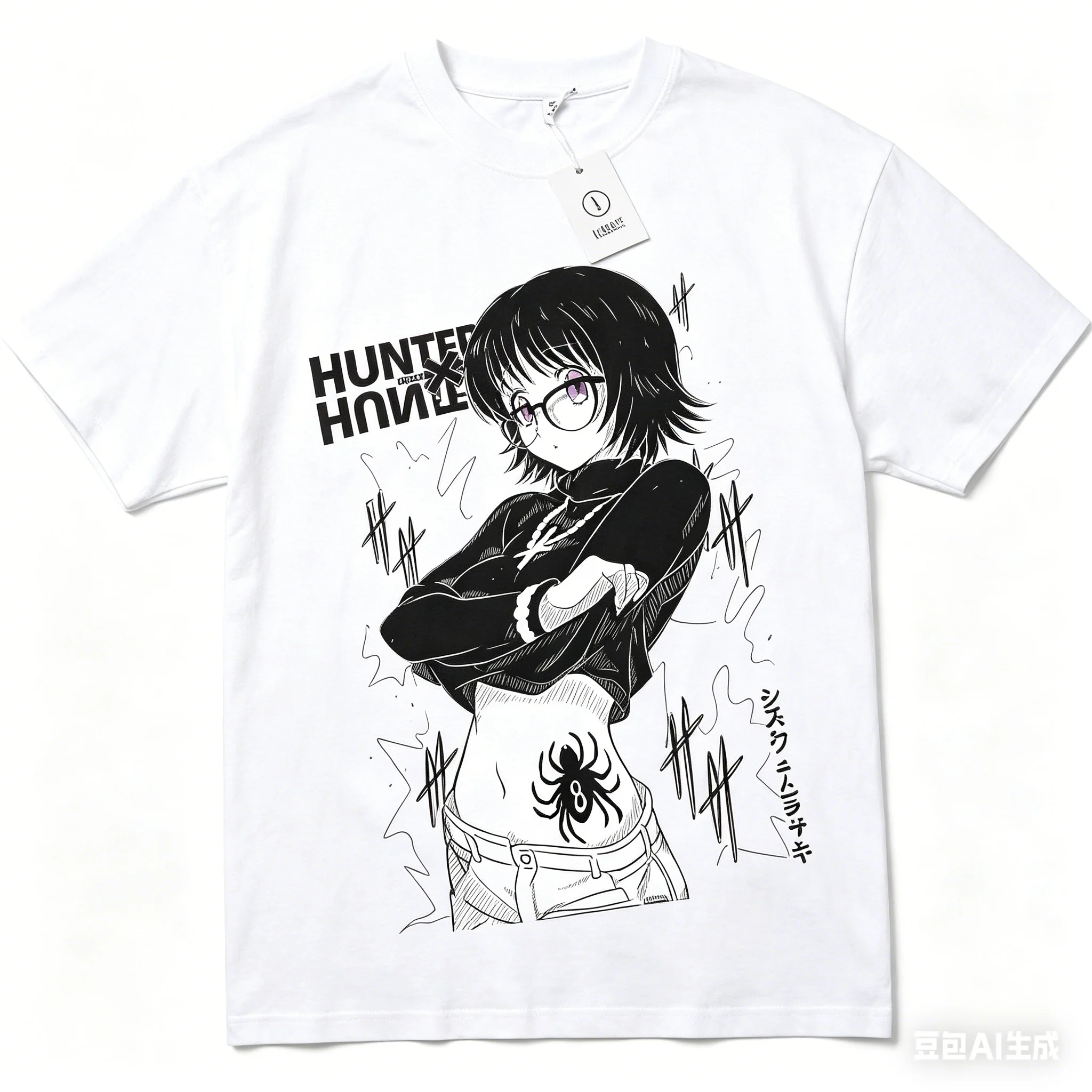 Camiseta de algodón Hunter X Hunter, ropa con personalidad, nuevo modelo, camiseta de Anime, ropa para todo el año, ropa de calle de talla grande, Unisex, para parejas