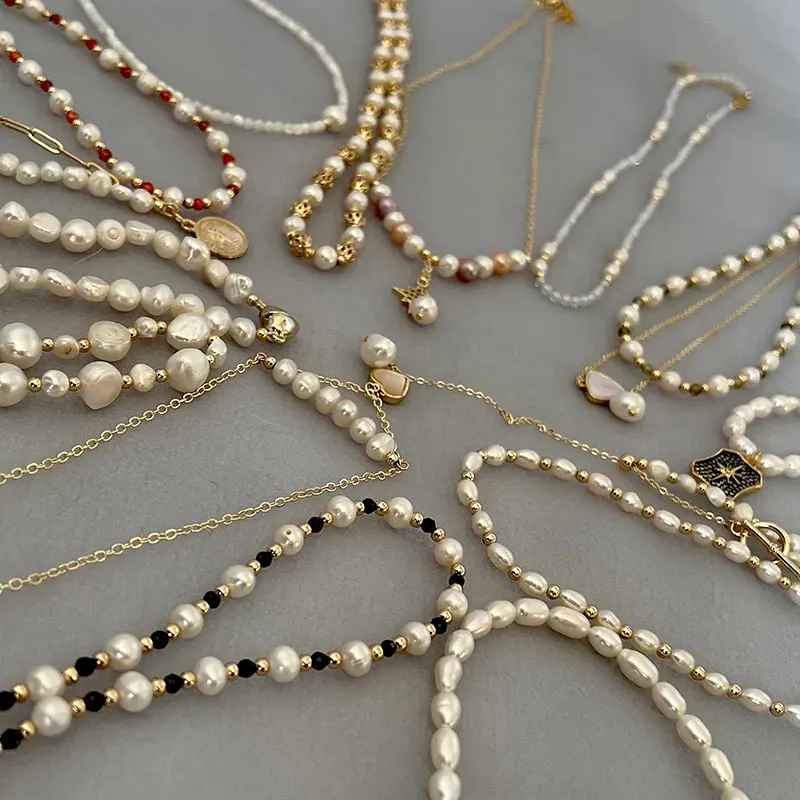 

Multiple Styles Natural Freshwater Pearl Baroque Necklace