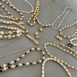 Multiple Styles Natural Freshwater Pearl Baroque Necklace