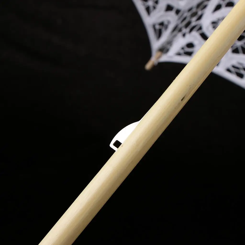 Wedding Decoration Umbrella Lace Flora Parasol Photo Prop Wooden Handle Vintage Party Supply for Bride Bridesmaids