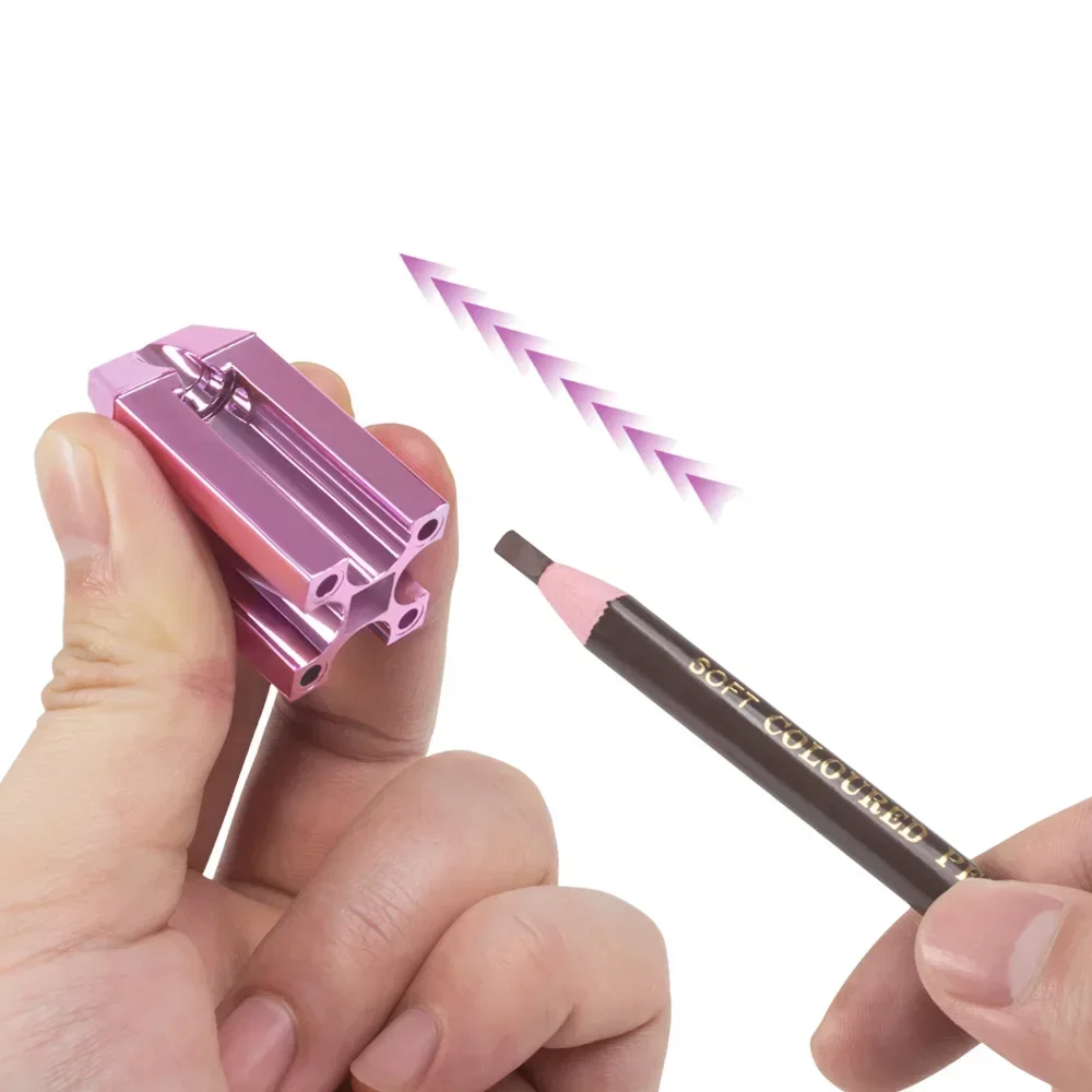 Stainless Steel Eyebrow Pencil Sharpening Tip Thin Tool 4 in 1 Eyebrow Pencil Sharpener Microblading Tattoo Marker Tool 1pcs