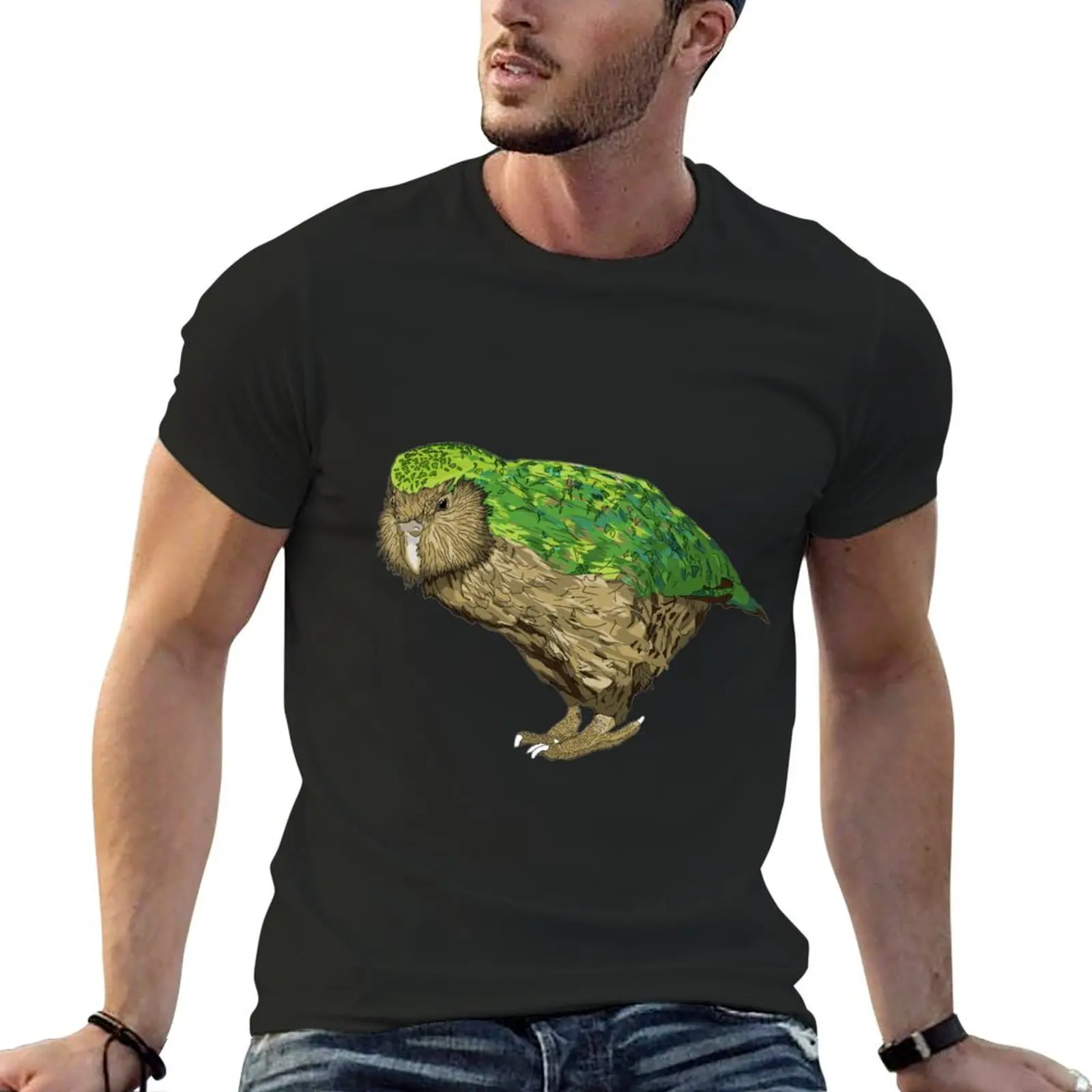 KAKAPO T-Shirt Short sleeve tee plus sizes black t shirts for men