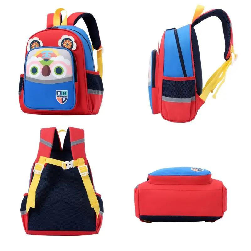 Mochila escolar impermeable para niños y niñas, diseño de dibujos animados, Tigre, jirafa, aperitivos, guardería