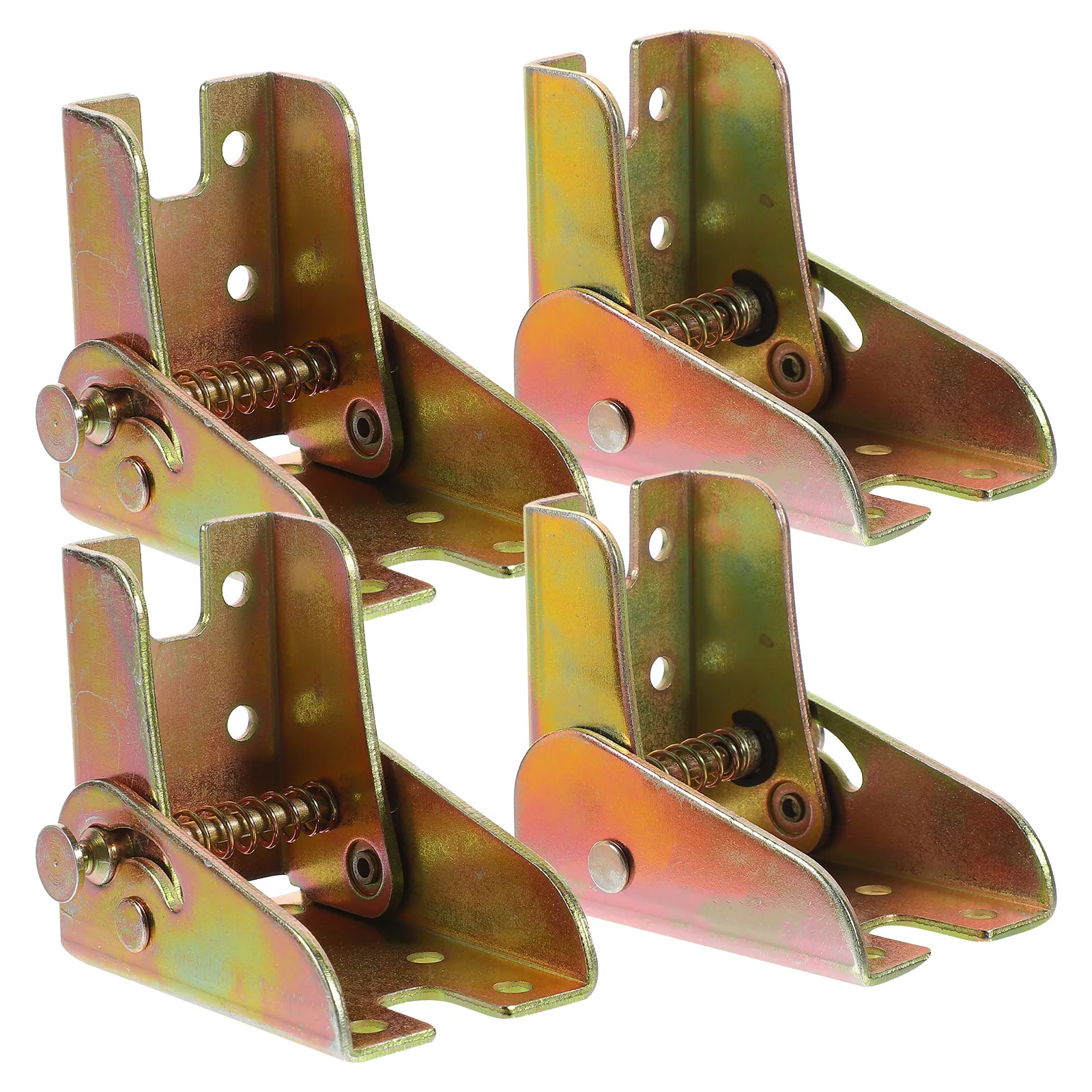 4Pcs Heavy Duty Self Locking Folding Hinge 90 Degree Table Leg Bracket for Furniture Legs Chair Feet Desk Hinge