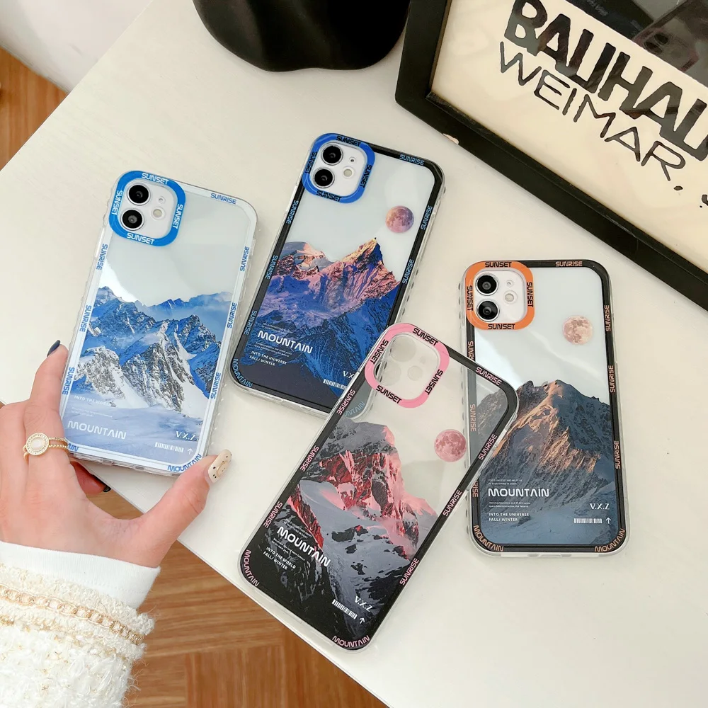 Snow Mountain Funda For Xiaomi Mi 11 Lite 5G ne Case 11T 12T Pro Case Redmi Note 9 10 11 8 12 Pro Poco X3 M4 X4 X5 Pro M5 Cover