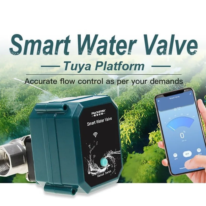 Tuya WiFi Zigbee Smart Water Valve Controller APP Control Automatic Timer for Garden Irrigation Smart Life Alexa Google