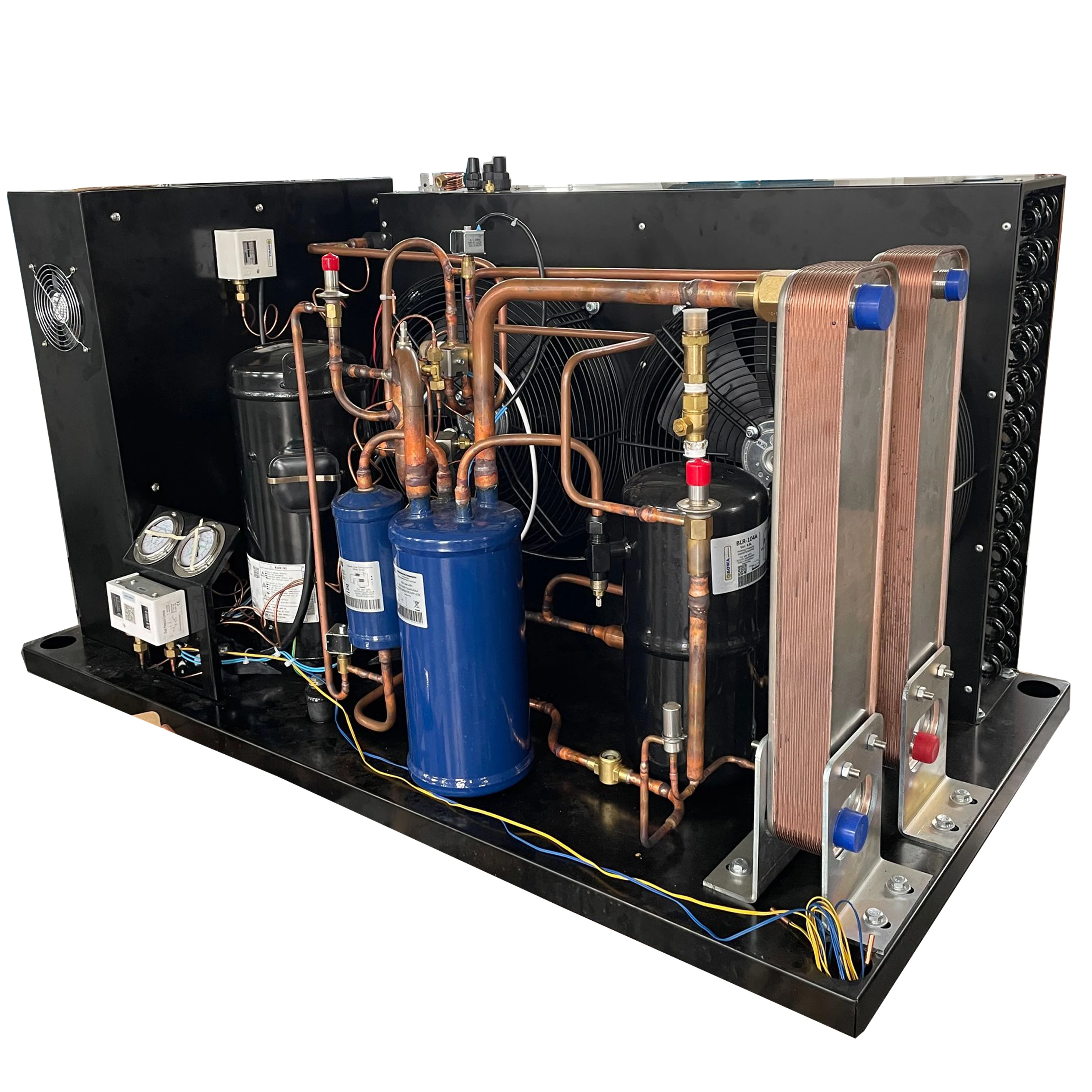 7,5 kW Edelstahlplattenverdampfer, passend zur 3P-Temperaturregelung aus Ethylenglykol für mittlere und niedrige Temperaturen