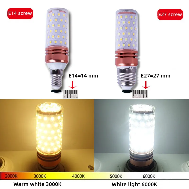 省エネランプ,高輝度LED電球,e14小型,e27,コーンランプ,家庭用照明,3色,フルスペクトル,220v