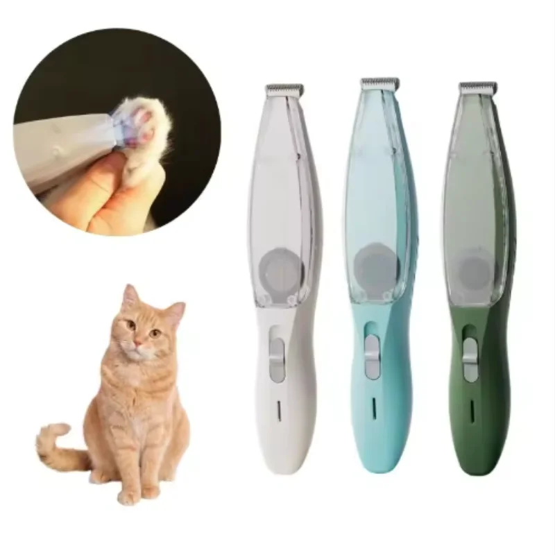 Electric Cat Grooming Tool Full Set Low Noise Hair Suction Quiet Bass Shaver Vacuum Cleaner for Pet Hair Removal