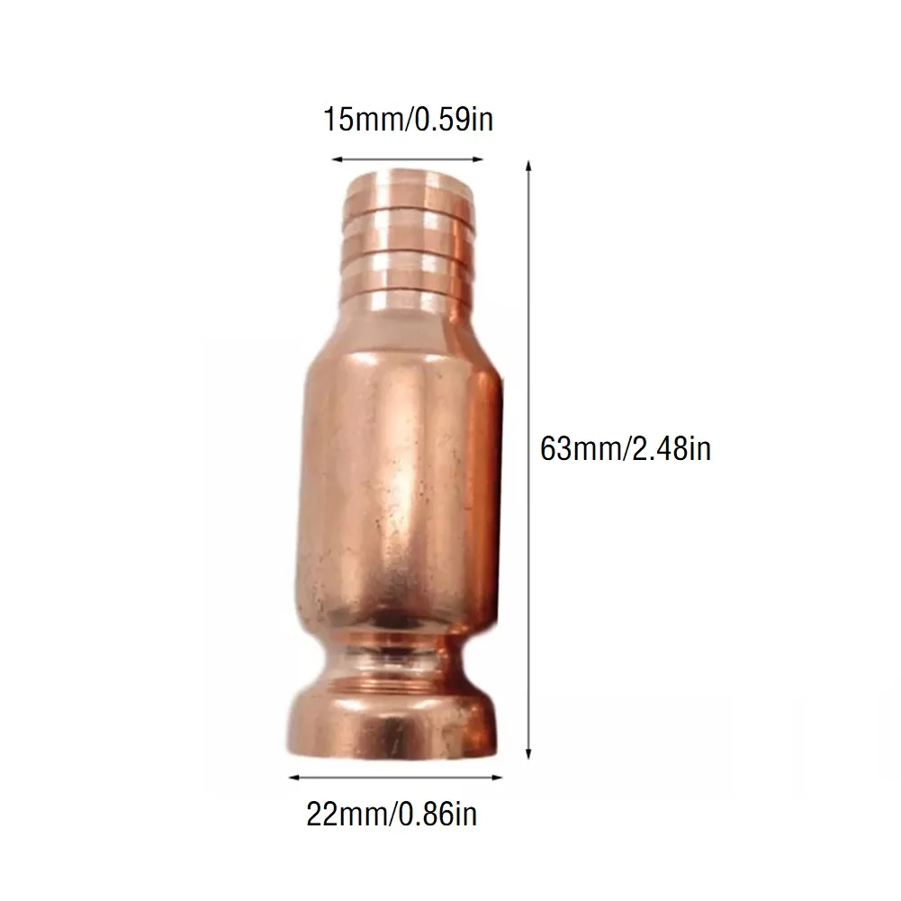 Tubería de llenado de sifón de cobre, accesorios de tubería de aceite de bombeo Manual, Conector de sifón sin manguera para transferencia de líquido, 1 unidad