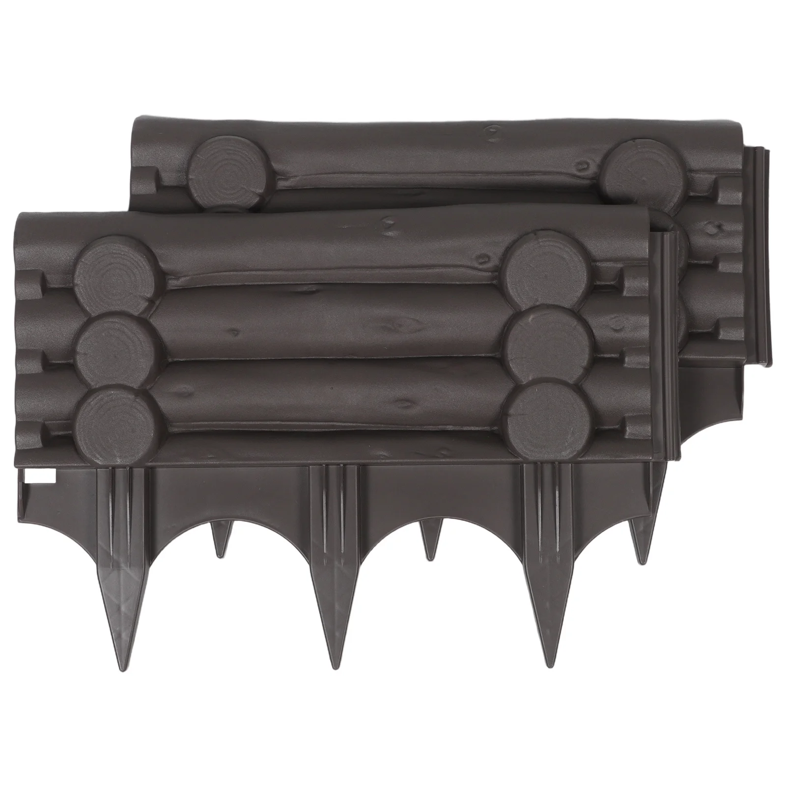 

2Pcs Outdoor Fence - Plastic Garden Border Panels for Landscape Edging Flower Bed Yard Decorative Animal Barrier Picket Fence