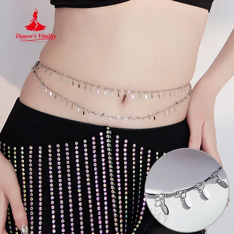 Belly Dance Performance Accessories for Women\'s Customized Exquisite Pearl Belt Girl\'s Oriental Belly Dancing Waist Chain