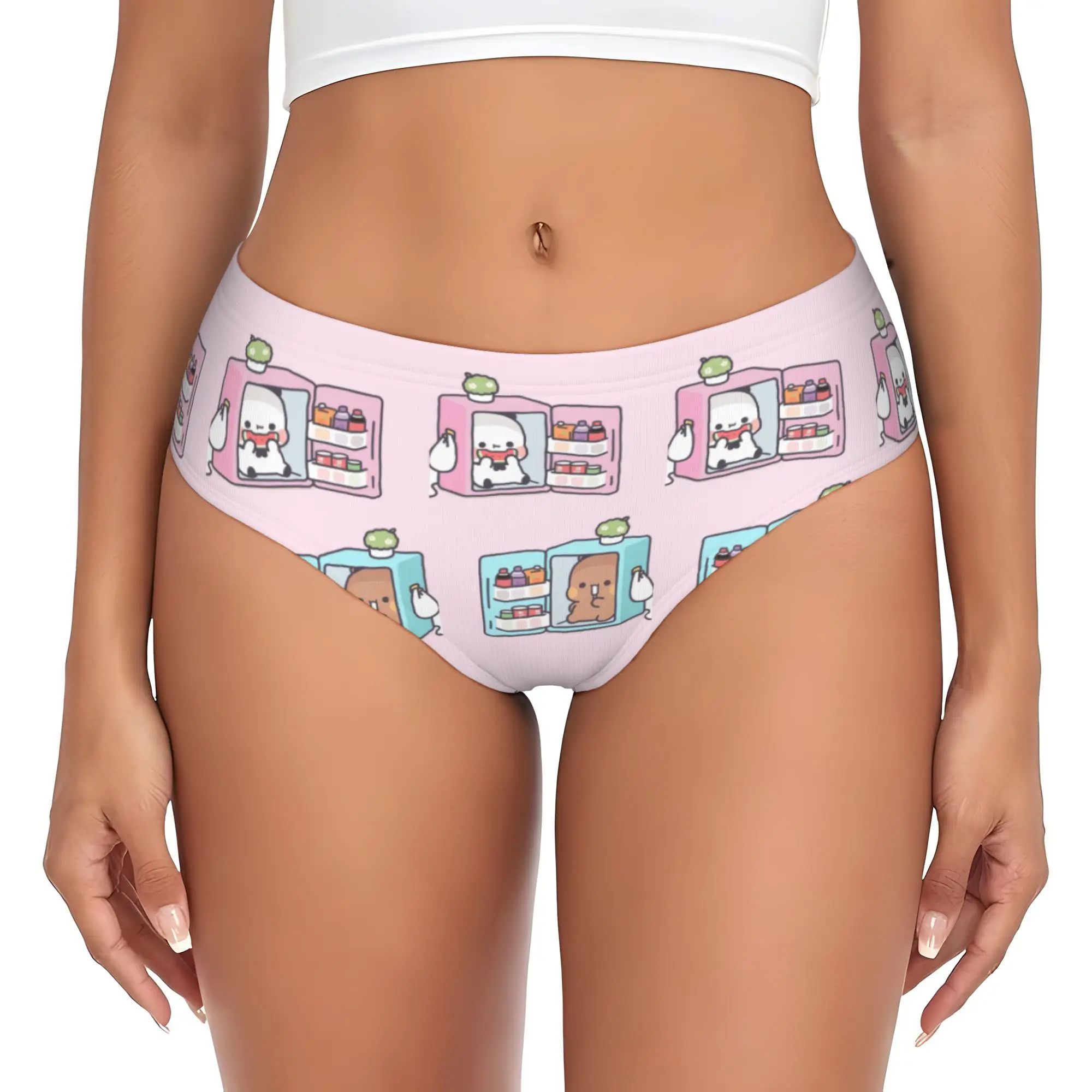Custom Women Funny Bubu And Dudu Brief Panties Female Breathable  Underwear Underpants