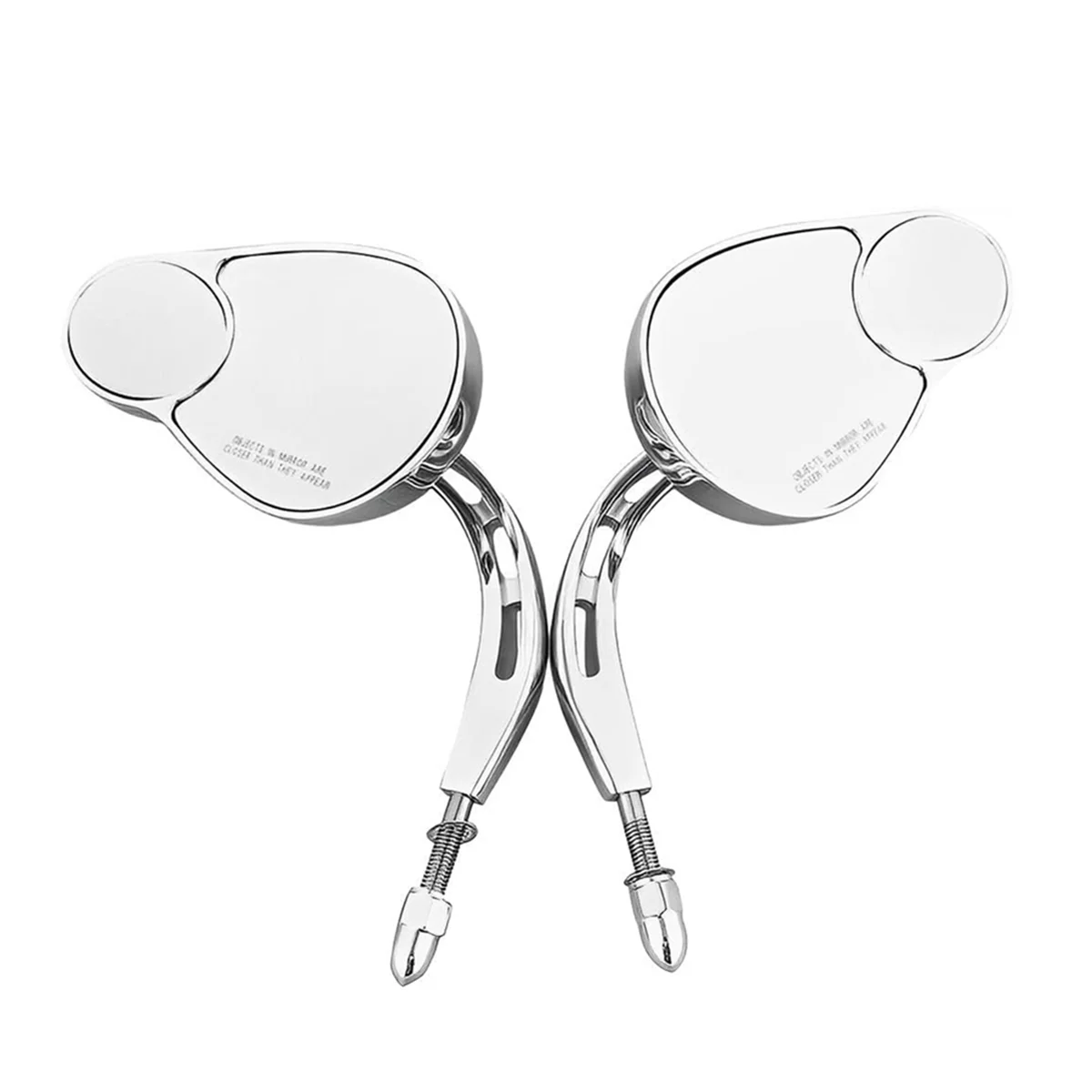 

Split Vision Rearview Mirrors for Road Street Glide Road Glide Softail Iron 883 Iron 1200 Silver