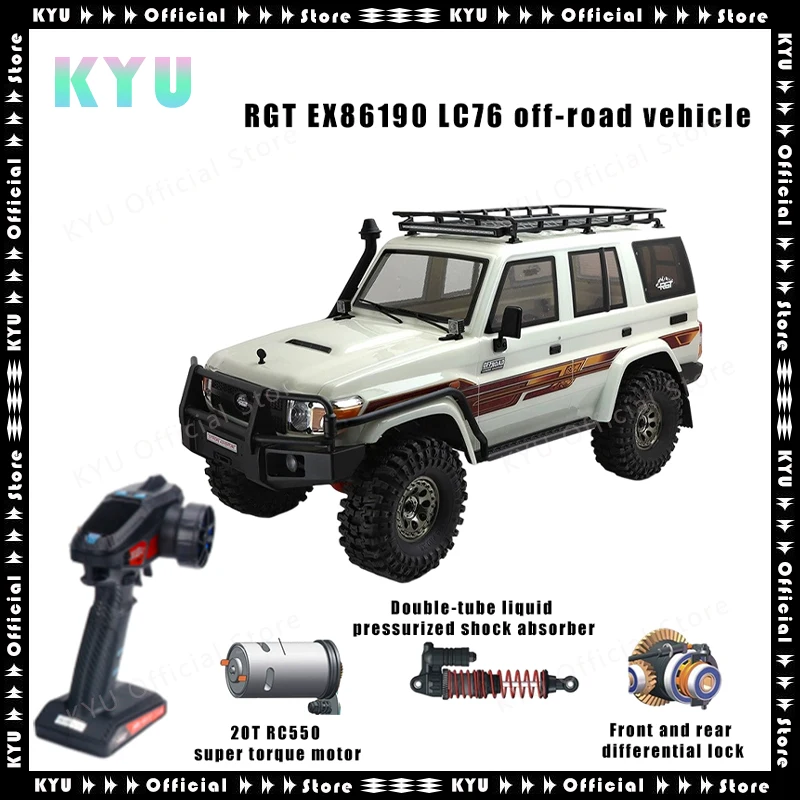 KYU Rgt Ruitai New Ex86190 1/10 Model Rc Remote Control Car Electric Climbing Car Lc76 Off-road Vehicle Remote Control Toy Car