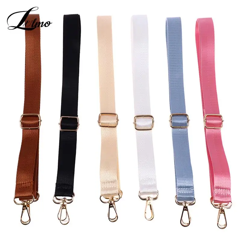 130cm O Bag Handle Bag Strap For Women Adjustable Shoulder Bag Strap DIY Solid Color Cross Body Nylon Bag Straps Bag Accessories