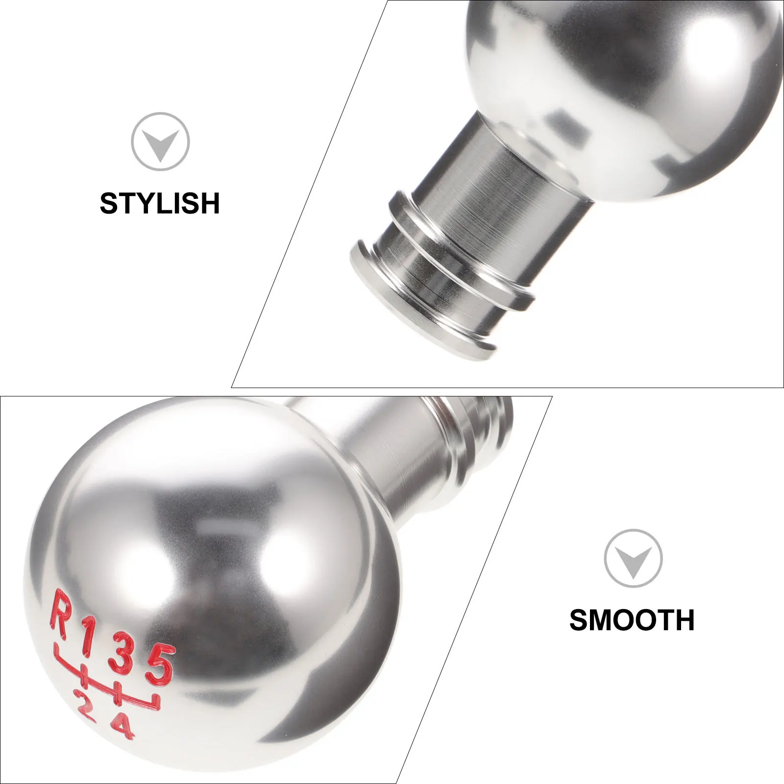 

1Pcs Aluminum Alloy Car Gear Knob Premium Professional Car Handle Lever Knob Stylish Manual Gear Stick Replacement Accessories