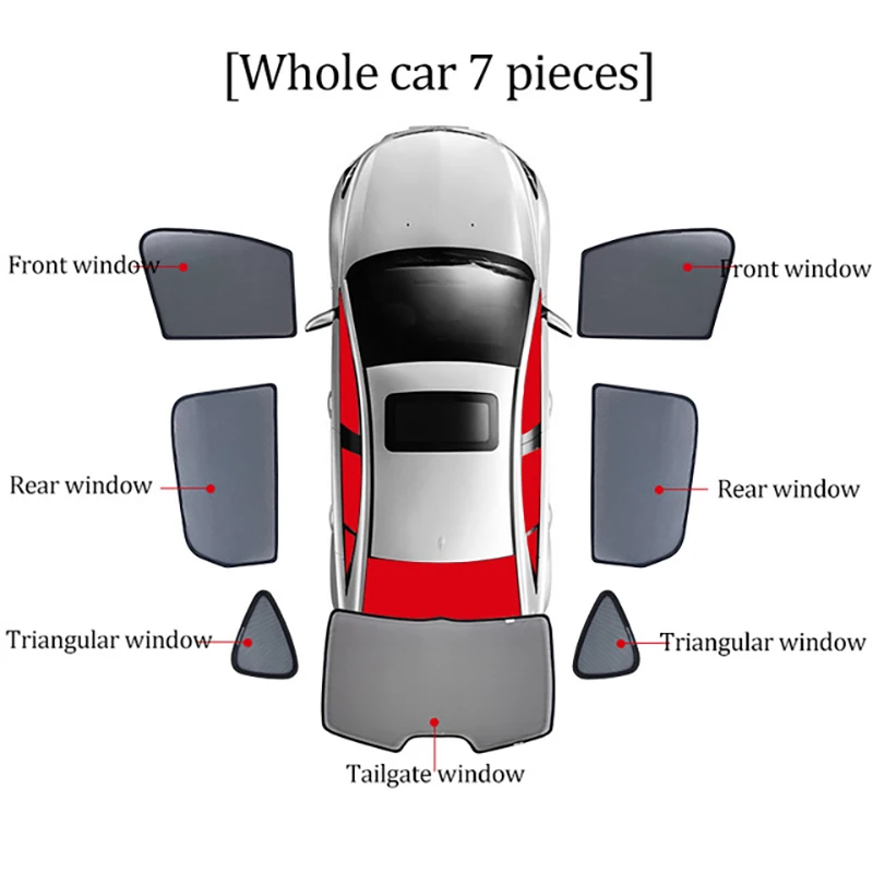 Voor Volvo XC40 XC40 2018-2022 2023 2024 Magnetische Auto Zonnescherm Voorruit Gordijn Achterzijde Baby raam Zonnescherm Vizier
