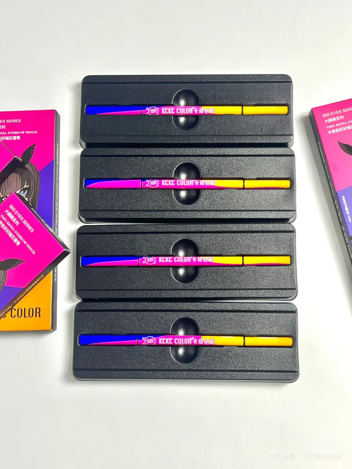 Wodoodporna dwustronna kredka do brwi 1,4 mm bardzo cienka kredka do brwi odporna na pot, długotrwały profesjonalny makijaż oczu