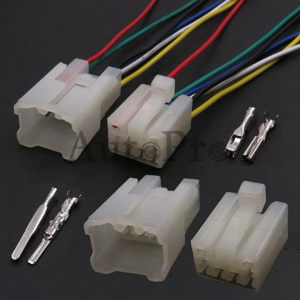 1 Set 6 Hole 7122-1360 7123-1360 AC Assembly Auto Wire Cable Electrical Plug Car Audio Modification Unsealed Connector MG610152