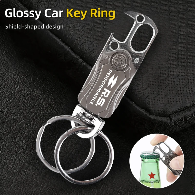 Zinc Alloy Car Key Ring Bottle Opener Interior Accessories For Renault RS Performance Clio Scenic Logan Megane Koleos Sander