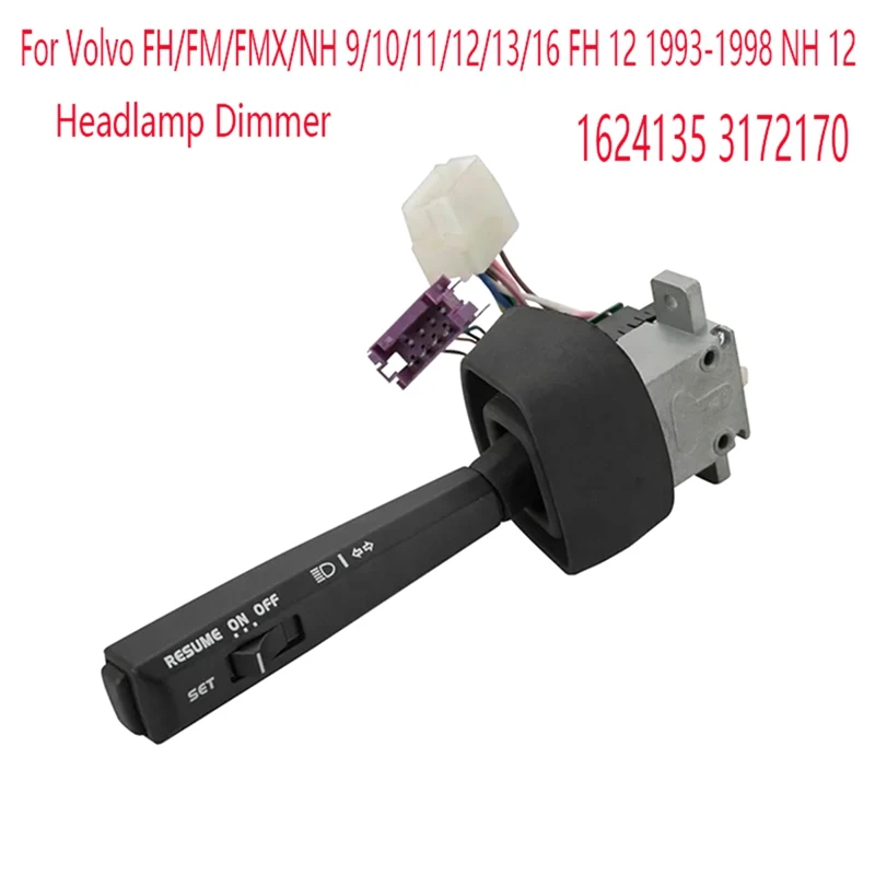 

1624135 Turn Signal Switch Head Light Dimmer Switch For Volvo FH/FM/FMX/NH 9/10/11/12/13/16 FH 12 93-98 NH 12 3172170 Parts