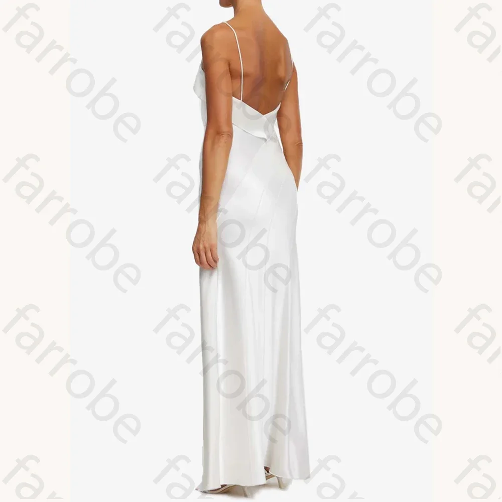 Элегантное атласное платье макси по индивидуальному заказу, вечерние платья трапециевидной формы, официальное изысканное платье высокого качества для выпускного вечера для женщин