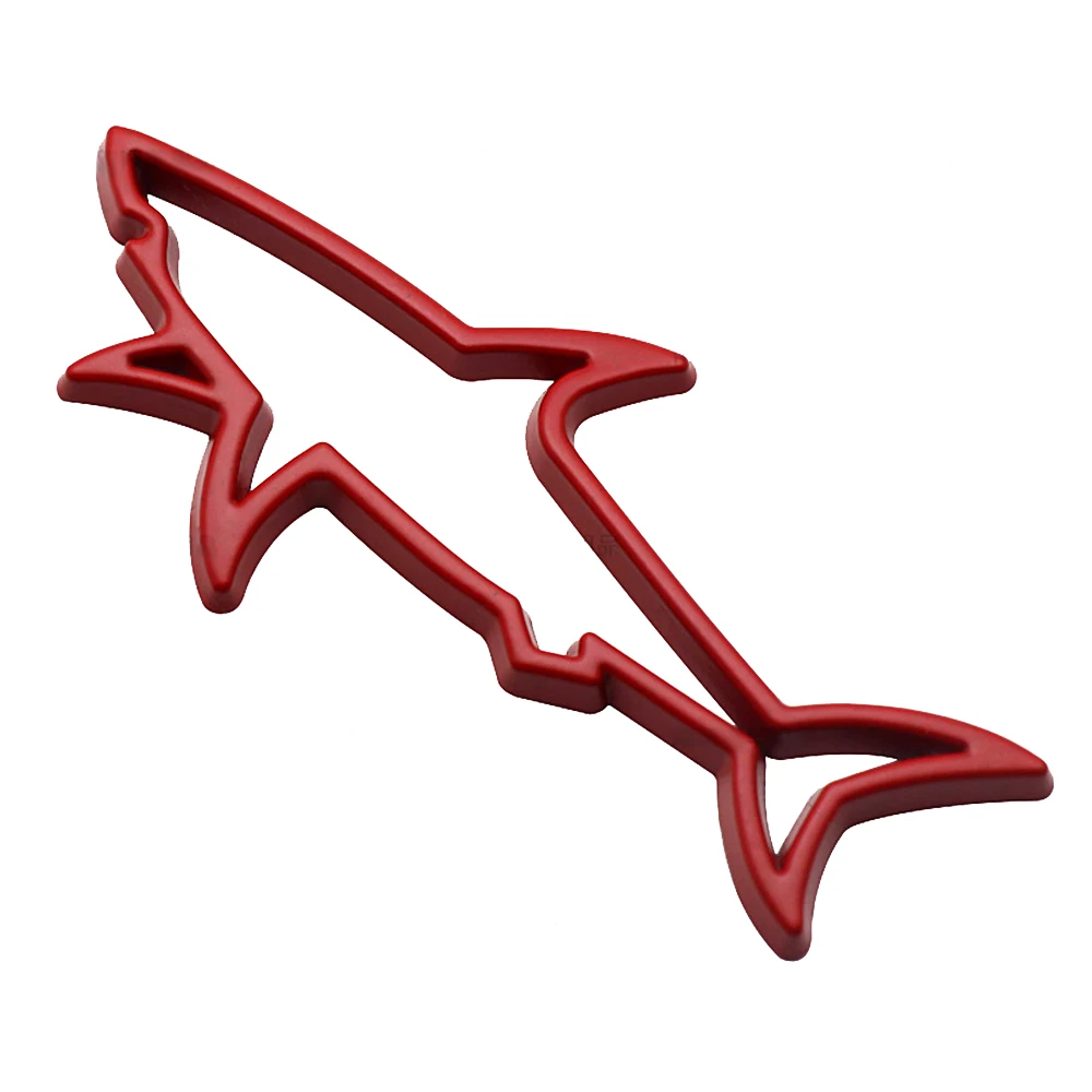 Universal Metal Car Styling Sticker Hollow Fish Shark Emblem Badge Decals Automobiles Motorcycle Computer Fuel Accessories