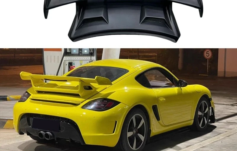 

Suitable for Porsche 987 Carbon Fiber Tail GT3 Spoiler Fixed Wind Wing Modified Rear Wing Car Surround