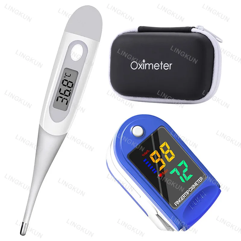

Digital Thermometer Accurate Oral Armpit Temperature Reading Fever Alert Termometer Baby Thermometers Pulse Oximeter Finger