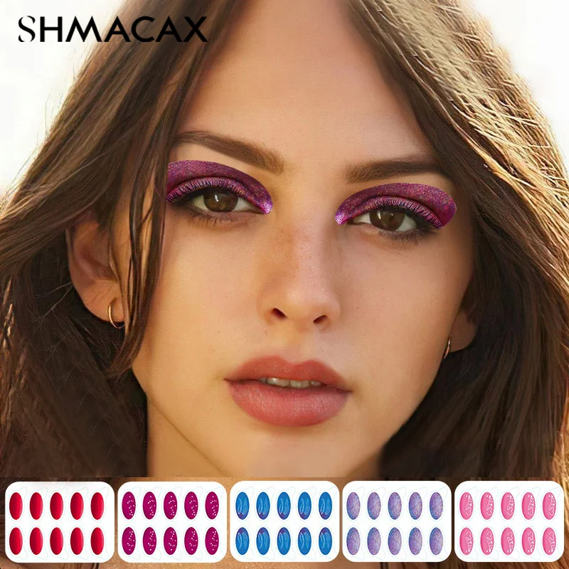 Disposable Temporary Eye Tattoo Stickers Waterproof DIY Flash Eyeshadow Eyeliner Face Sticker Makeup Tool