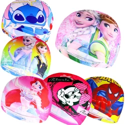 Disney-Boys and Girls Cartoon Boné de natação, Homem-aranha, Ponto, Anime, Frozen, Impermeável, Bonito, Moda