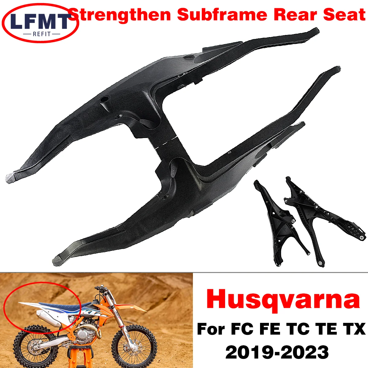 Motorcycle Rear Seat Tailstock Bracket Strengthen Subframe NEW For HUSQVARNA FC TC FX TE TX 125 250 300 350 450 501S 2019-2023