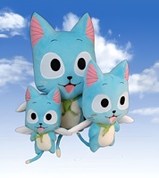 FAIRY TAIL Happy Cosplay Costume Prop Blue Anime Plush & Stuffed Cartoon Mascot